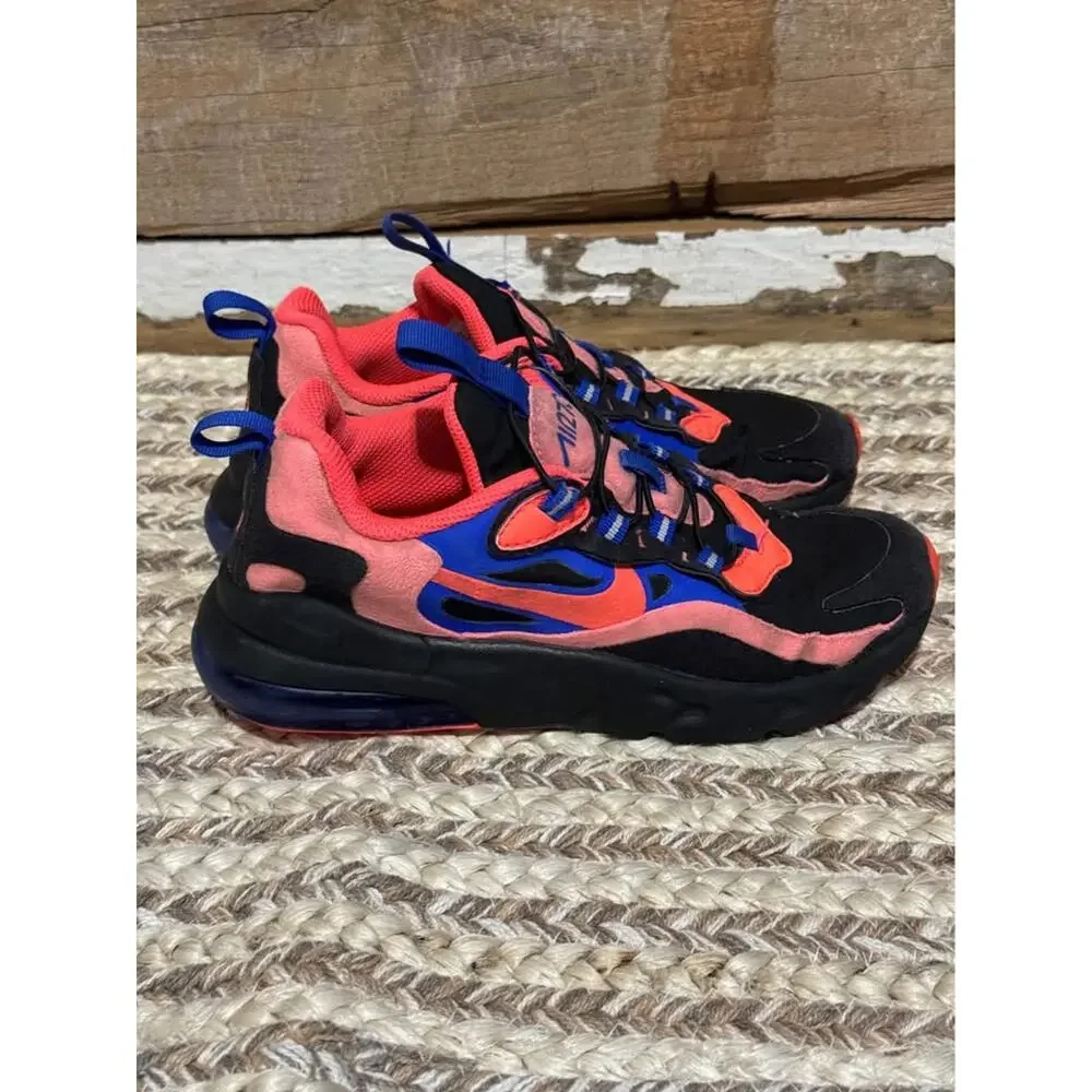 Nike Air  Max 270 React black/flash crimson/racer blue Youth 3 sneakers Athletic